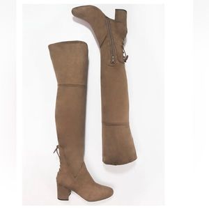 Aldo Adessi Tan Brown Suede Over the Knee Boots like Stuart weitzman Nordstrom